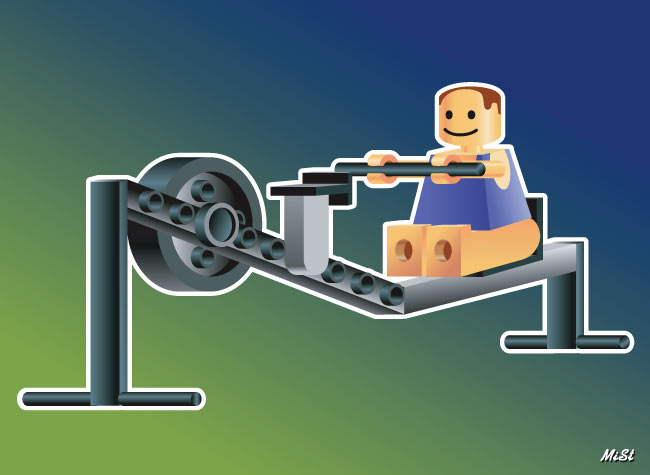 Lego workout art